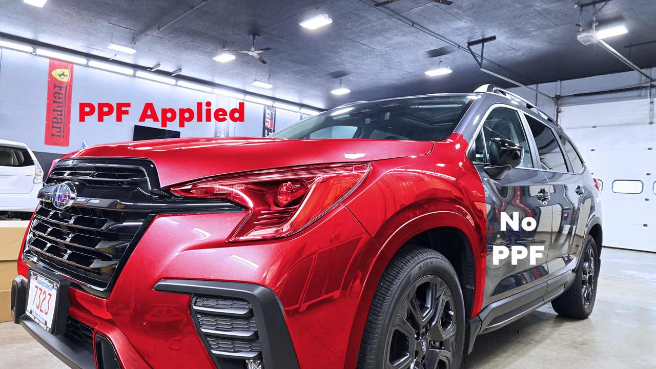 Apex Detailing Solutions Vehicle with PPF highlighted in red